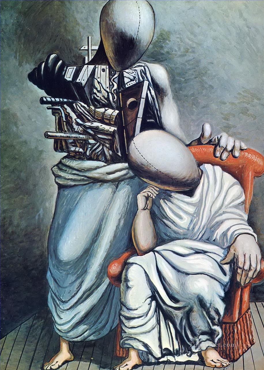 the one consolation 1958 Giorgio de Chirico Metaphysical surrealism Oil Paintings
